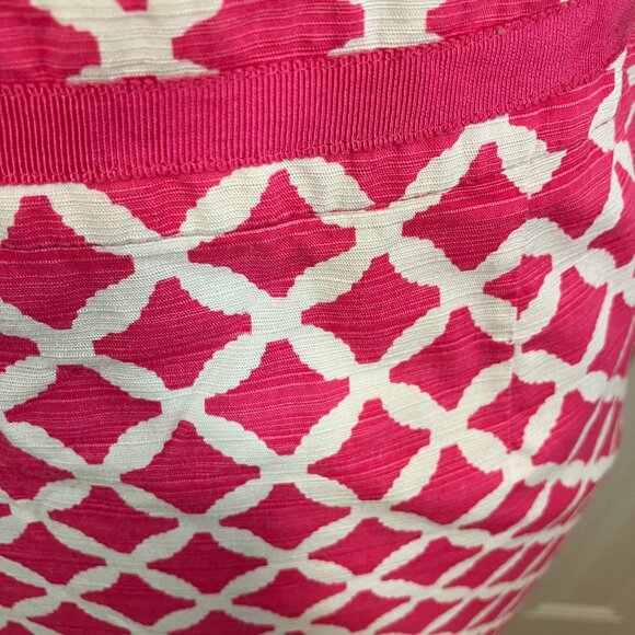 Boden Hot Pink and White Skirt Size 4L - Picture 4 of 4